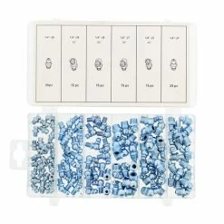 Hydraulic Grease Zerk Fitting 110-Piece Kit Straight, 90, 45 Degree ABN 0655-9329_PARENT -Injen Technology Shop abn 0655 4 large