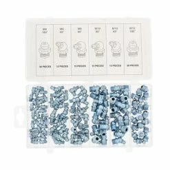 Hydraulic Grease Zerk Fitting 110-Piece Kit Straight, 90, 45 Degree ABN 0655-9329_PARENT -Injen Technology Shop abn 9329 5 large