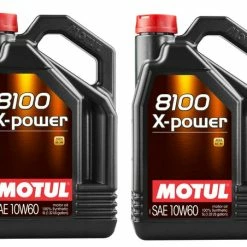 Motul 8100 X-POWER 10W60 - 10 Liters - Fully Synthetic Engine Motor Oil 2 X 5L