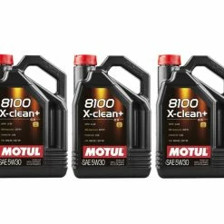 Motul 8100 X-CLEAN + 5W30 - 15 Liters - Full Synthetic Engine Motor Oil (3 X 5L)