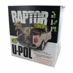 U-POL Raptor Tintable Truck Bed Liner 4 Liter Kit W/White Color Tint Pouch 1.5 Ounce
